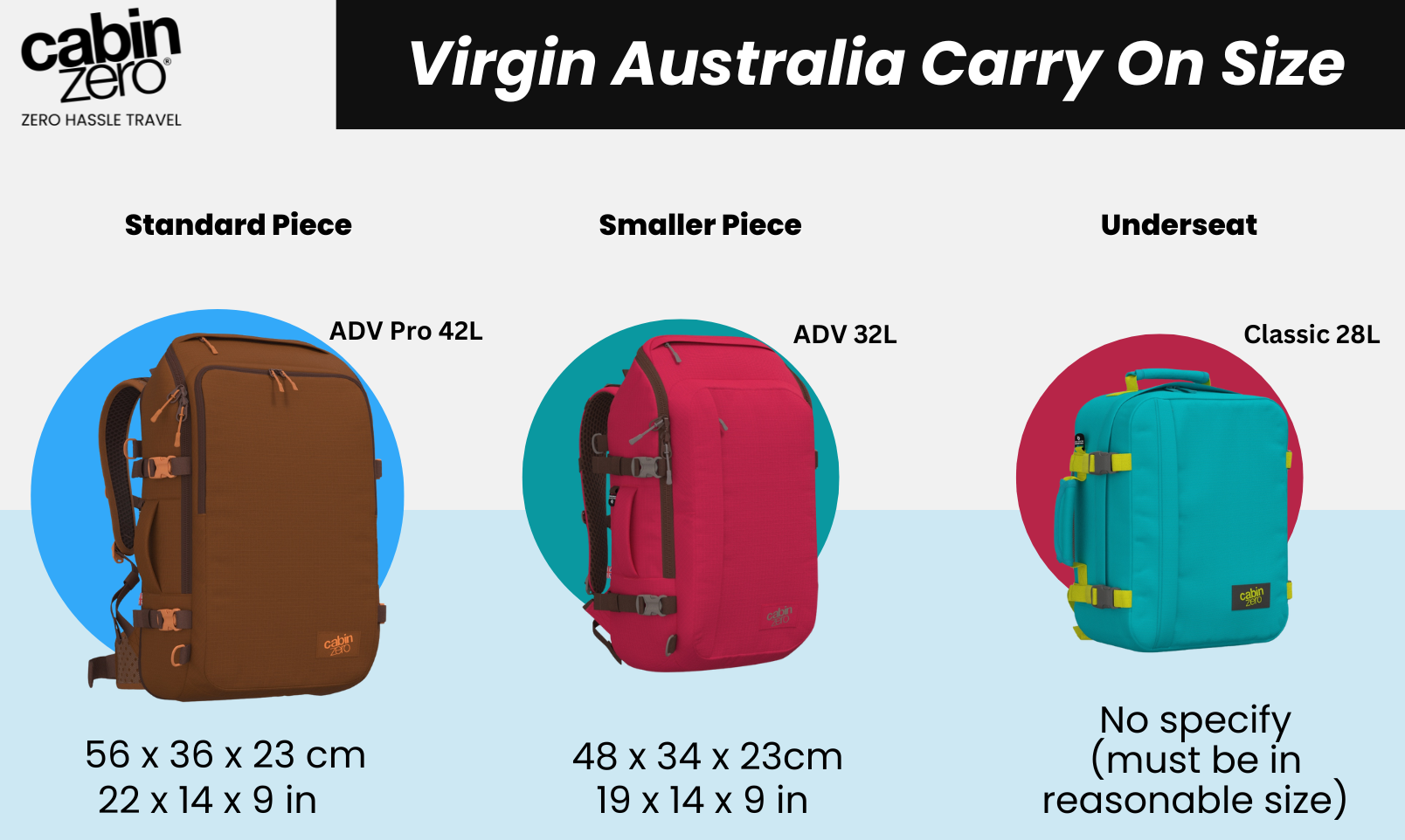Virgin Australia airplane luggage